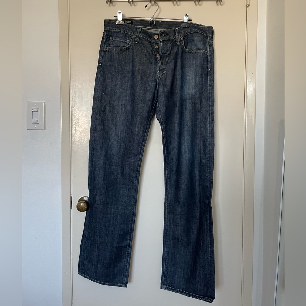 Citizens of humanity Evans relaxed button fly blue jeans